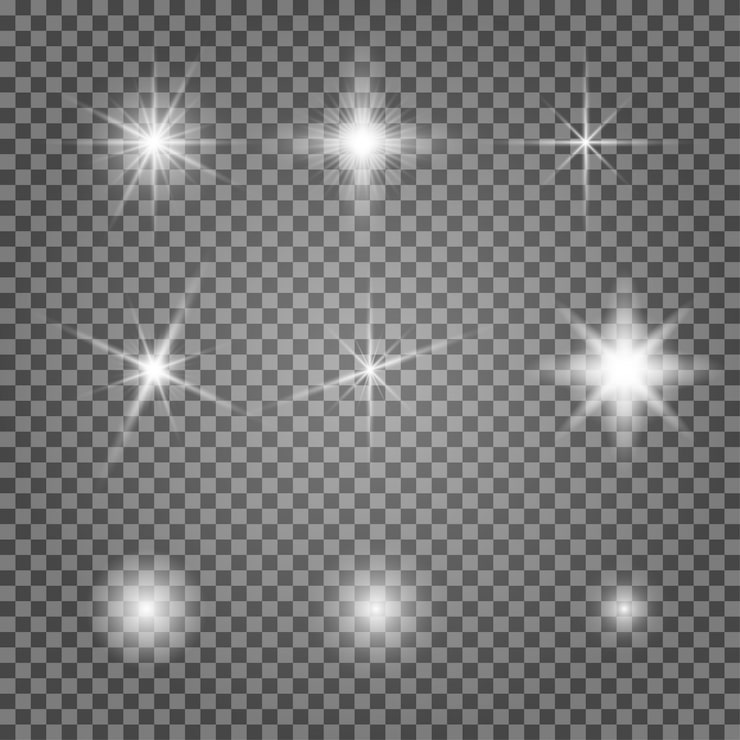 Vector conjunto de efectos de llamarada