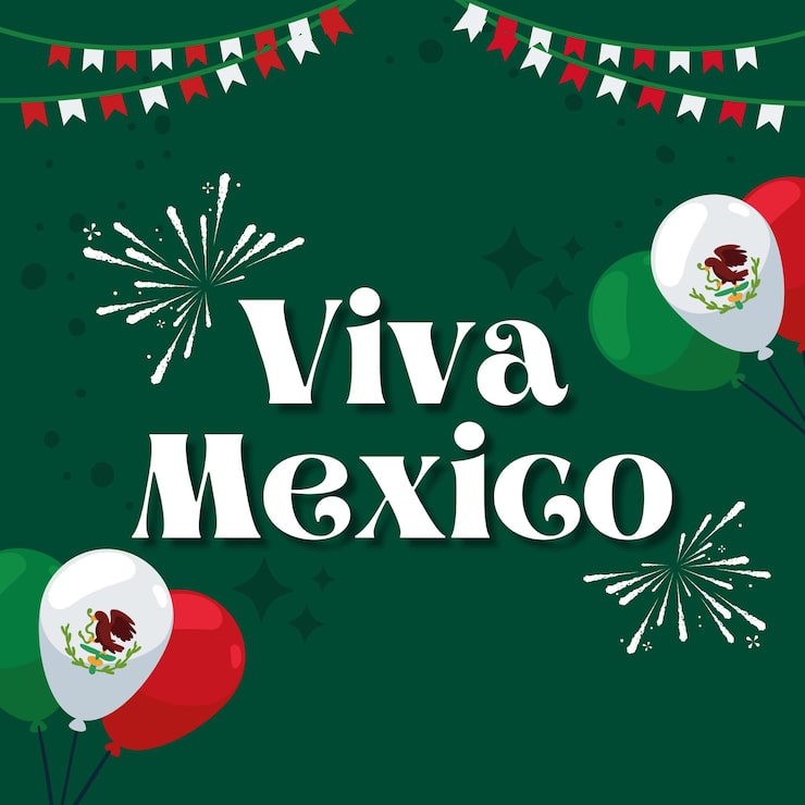 Vector el día de la independencia de maxico