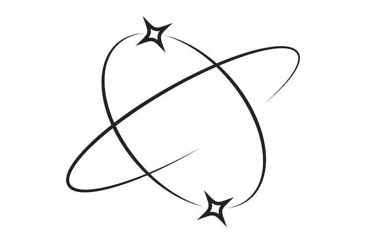 Vector diseño básico de pegatinas gráficas de starbit