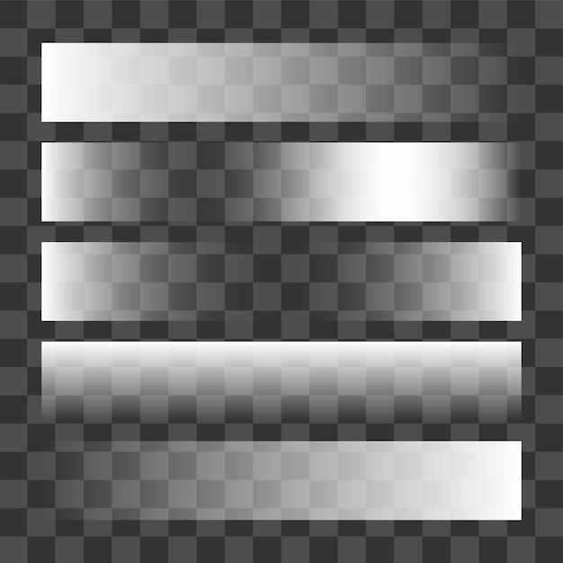 Vector diseño del conjunto de elementos de gradientes blancos