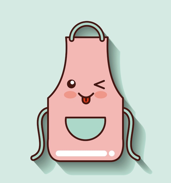 Vector diseño de delantal de cocina
