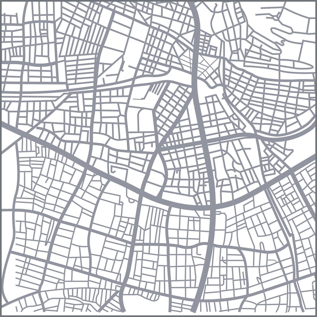 Vector diseño de mapa plano