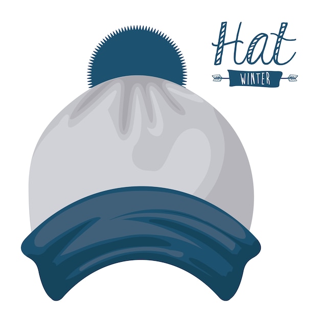 Vector diseño de ropa de invierno