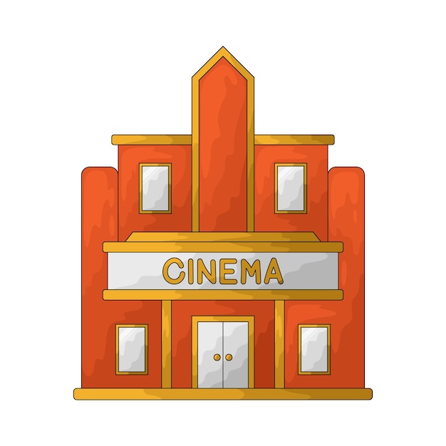 Vector edificio de cine
