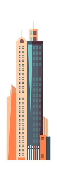 Vector edificios modernos de la ciudad