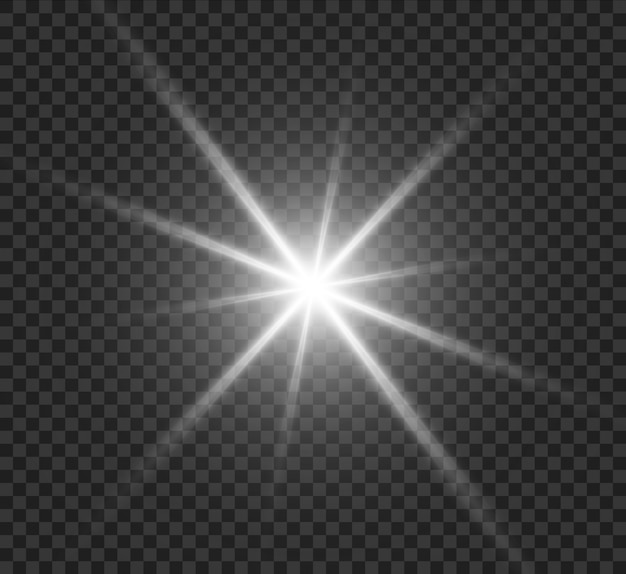 Vector efecto especial de flash de luz.