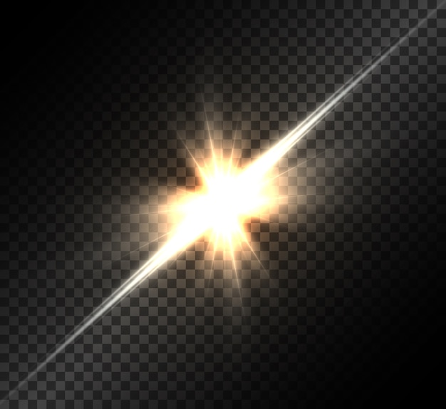 Vector efecto de luz, flash brillante