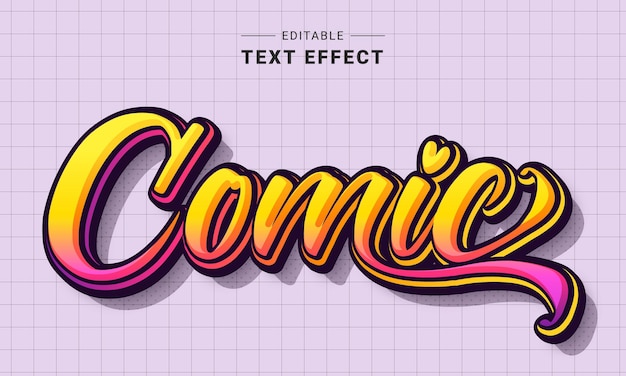 Vector efecto de texto editable para ilustrador