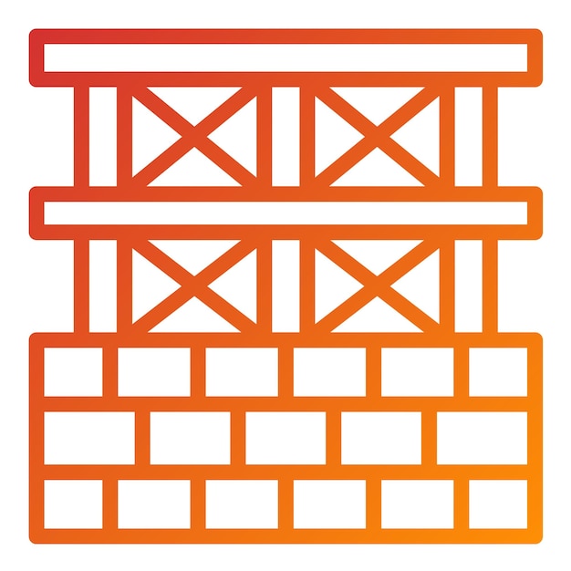 Vector estilo del icono de la estructura de construcción del diseño vectorial