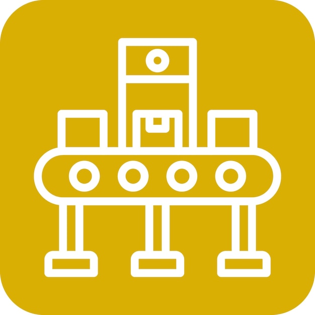 Vector estilo del icono del transportador automático