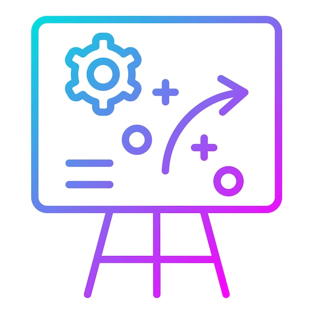 Vector estilo de ilustración vectorial de la estrategia