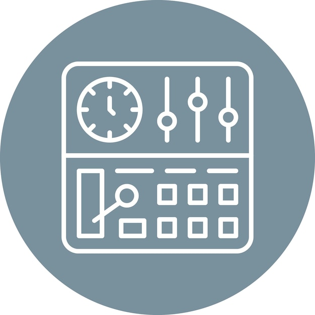 Vector estilo de ilustración vectorial del panel de control