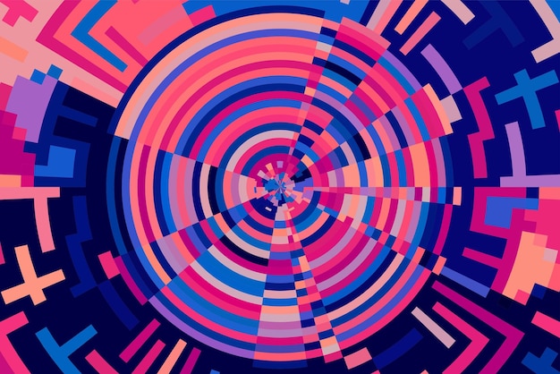 Vector explosión de color radial dinámica
