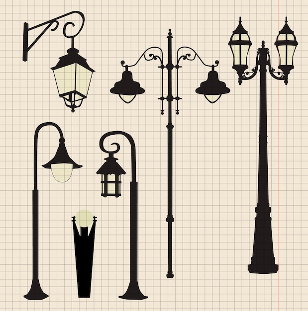 Vector farolas vectoriales