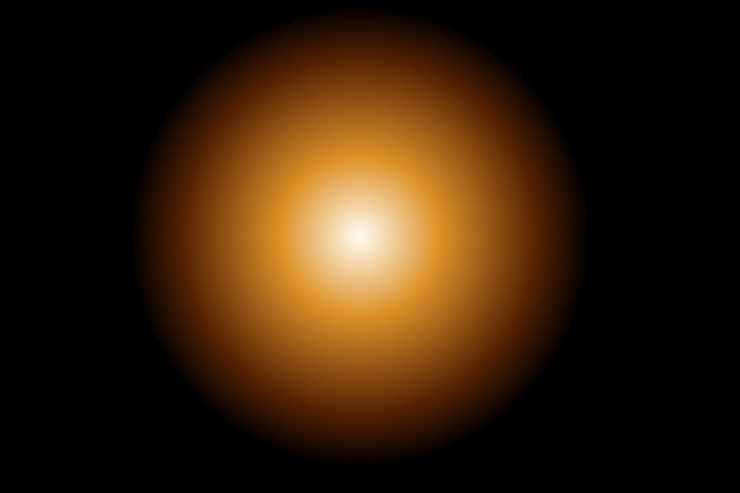 Vector fondo del gradiente de la luz de la lente
