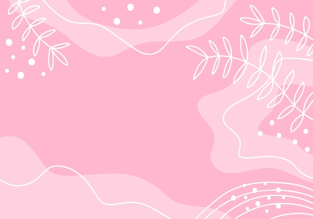 Vector fondo de vector abstracto moderno con hojas