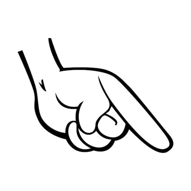 Vector gesto de la mano del vector36