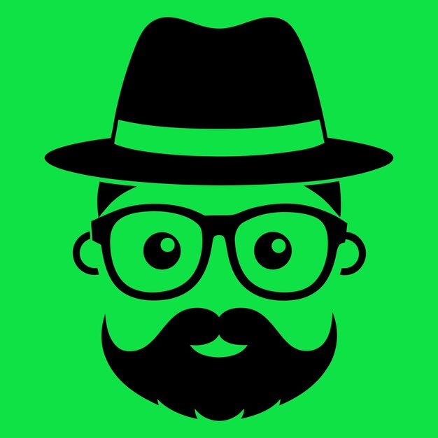 Vector el hipster.