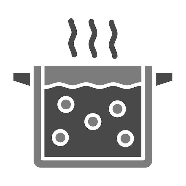 Vector icono de ebullición