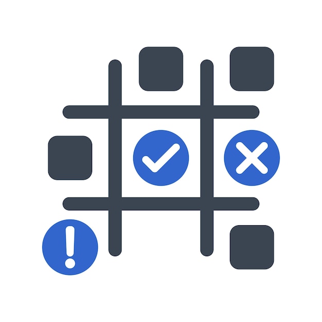 Vector icono de la matriz