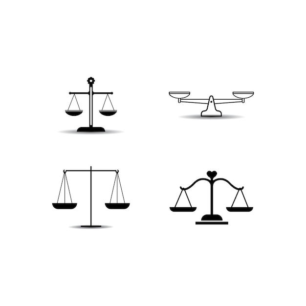 Vector iconos de equilibrio