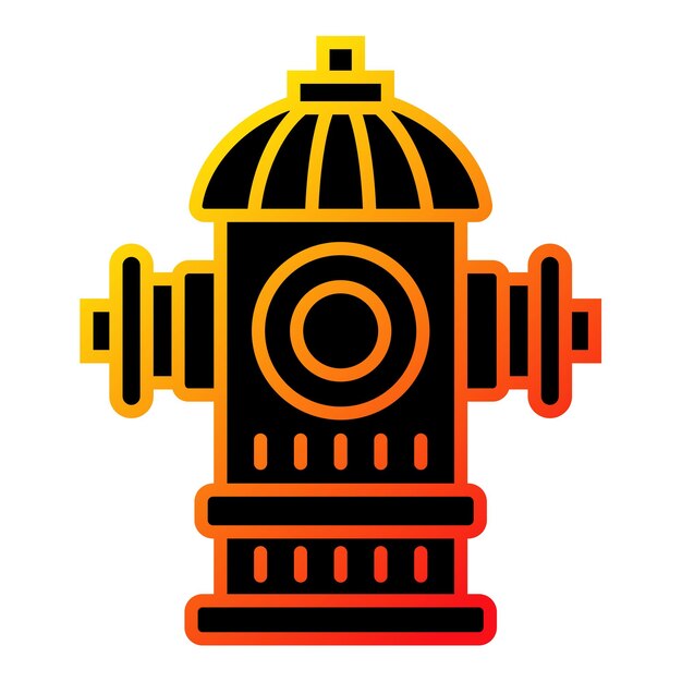Vector iconos de los hidrantes