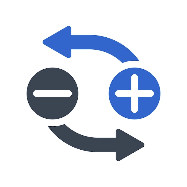 Vector iconos de pros y contras