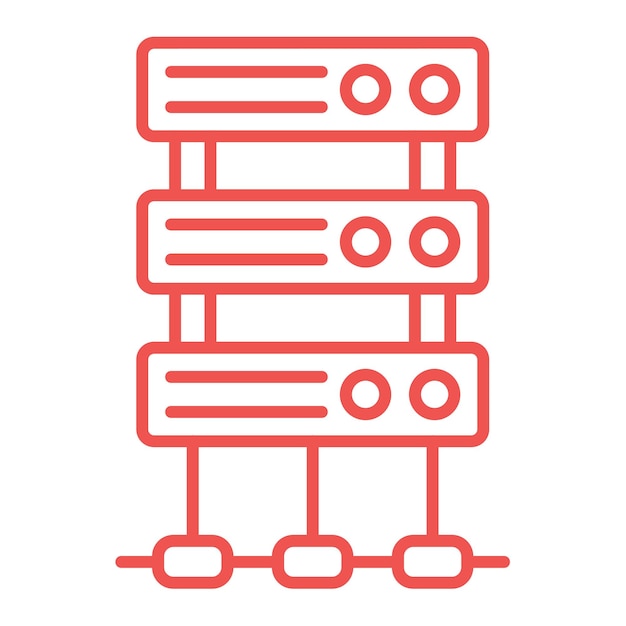 Vector iconos del servidor