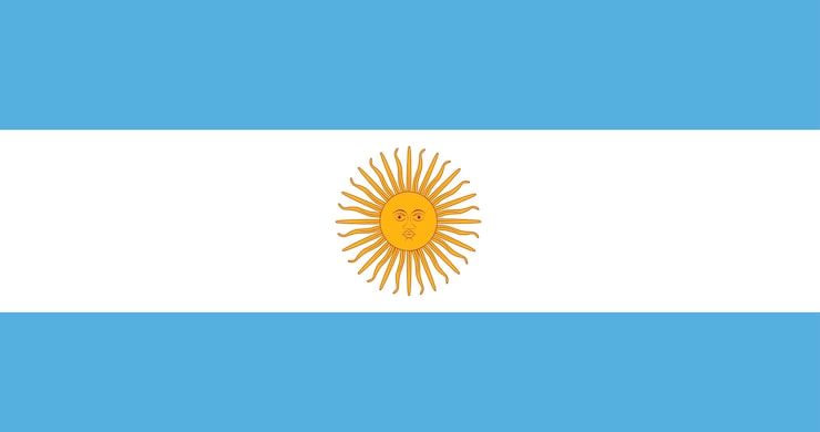 Ilustración de la bandera de Argentina