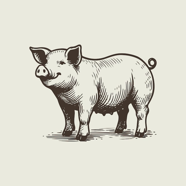 Vector ilustración de un perro dibujada a mano por puppy vector de estilo vintage