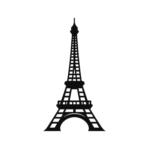 Vector ilustración de vector de señal de torre eiffel de parís