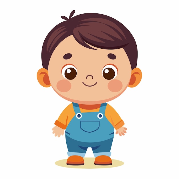 Vector ilustración vectorial vectorial de un bebé lindo