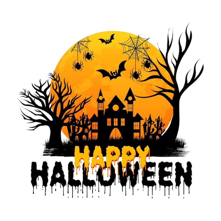 Vector ilustración de la vendimia de halloween