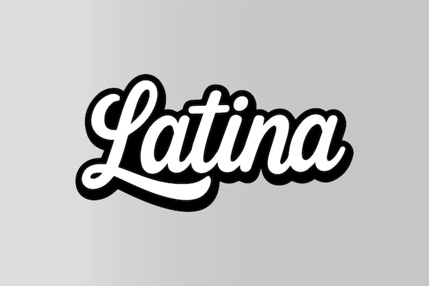 Vector letras de estilo script latinas elegantes.