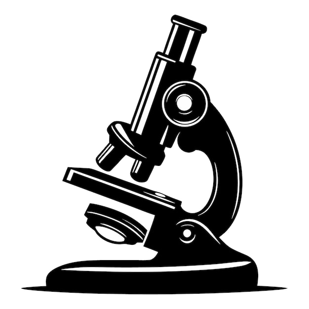 Vector microscopio silueta