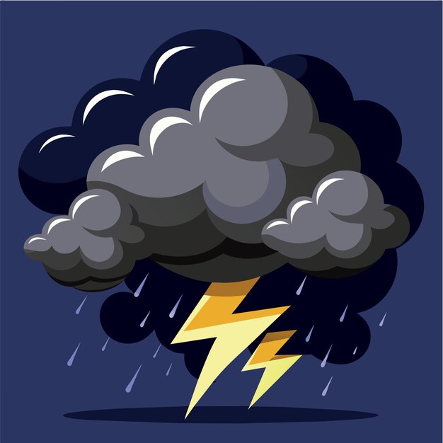 Vector nubes de tormenta oscuras