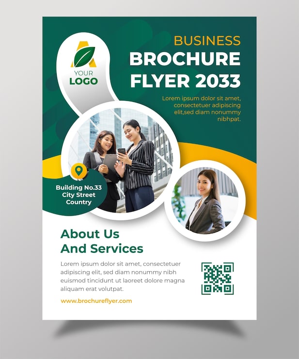 Vector plantilla de folleto para negocios