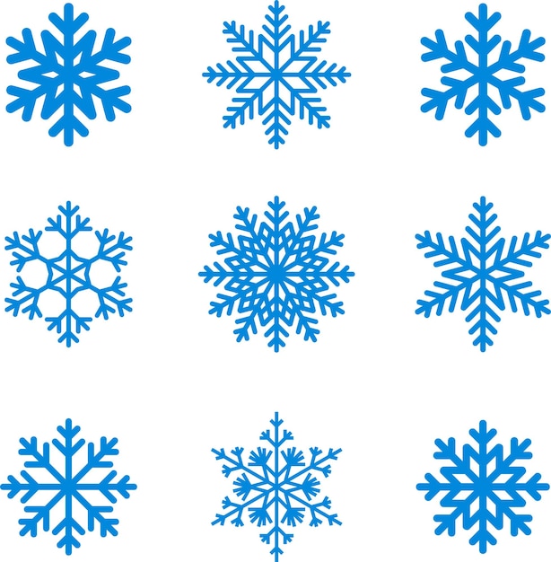 Vector plantilla de nieve vectorial de invierno