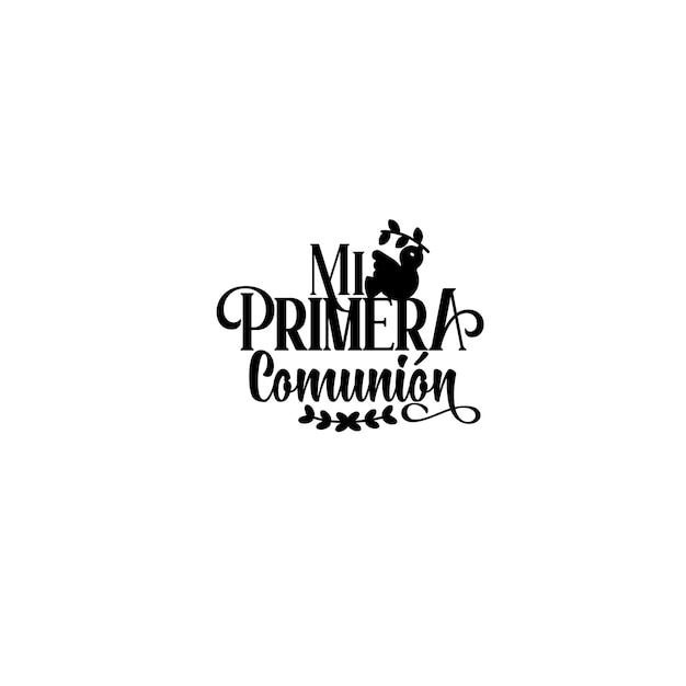 Vector primera comunion svg