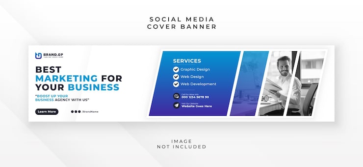 Vector publicidad creativa moderna redes sociales linkedin banner diseño de anuncios web