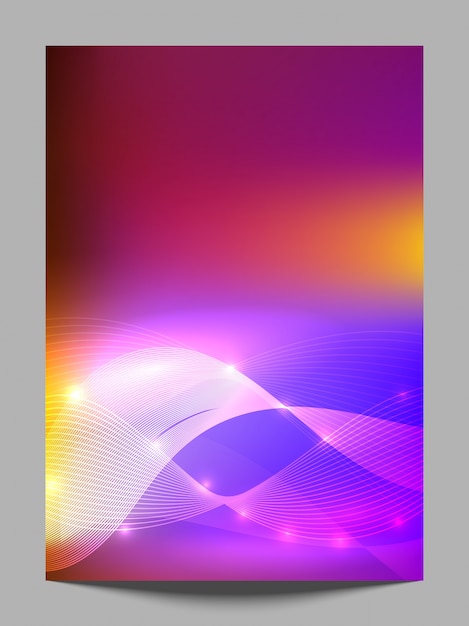 Vector publicidad digital fondo cartel panfleto