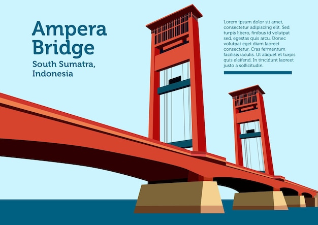 Vector el puente ampera