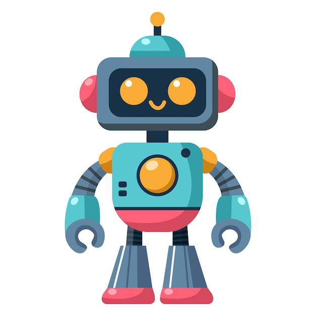 Vector el robot azul