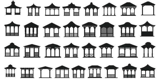 Vector silueta de un edificio de arquitectura