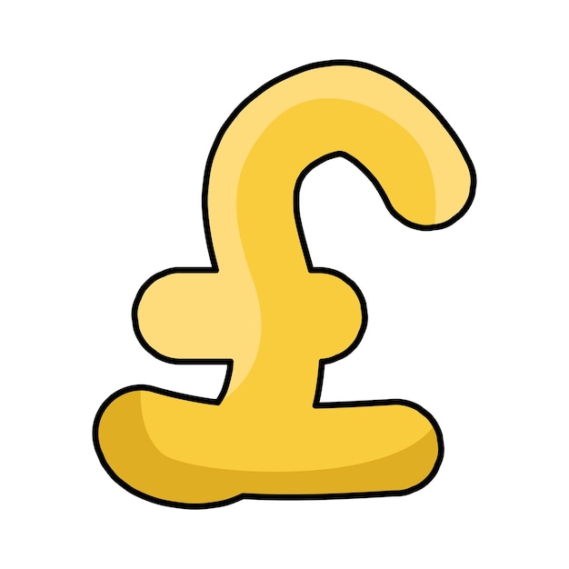 Vector símbolo de libra