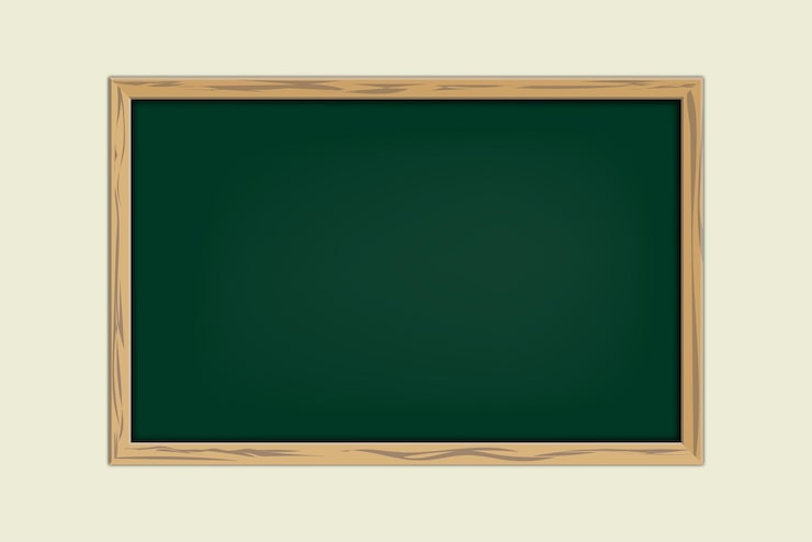 Vector tabla de tiza verde