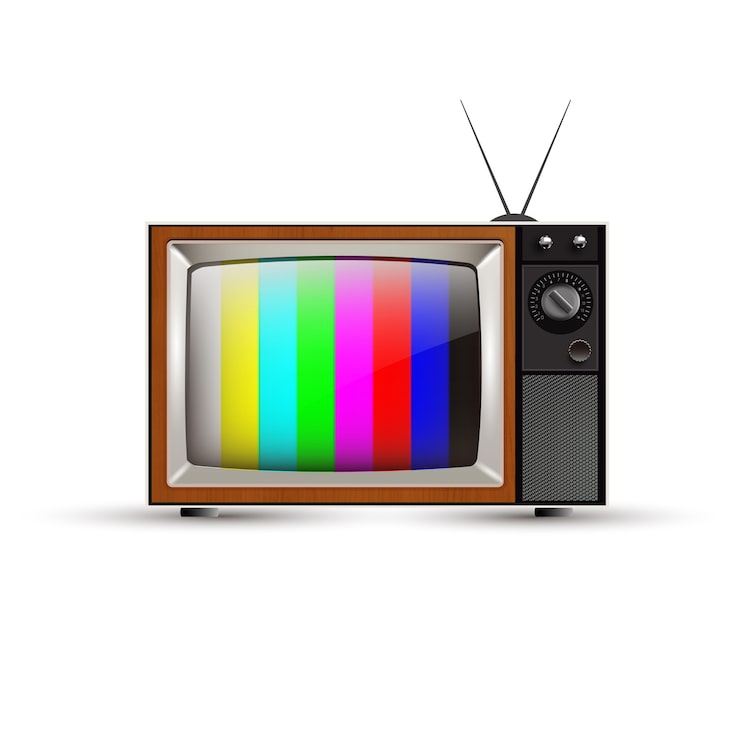 Vector televisión de época