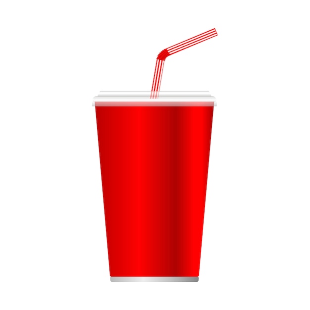 Vector vaso de bebida