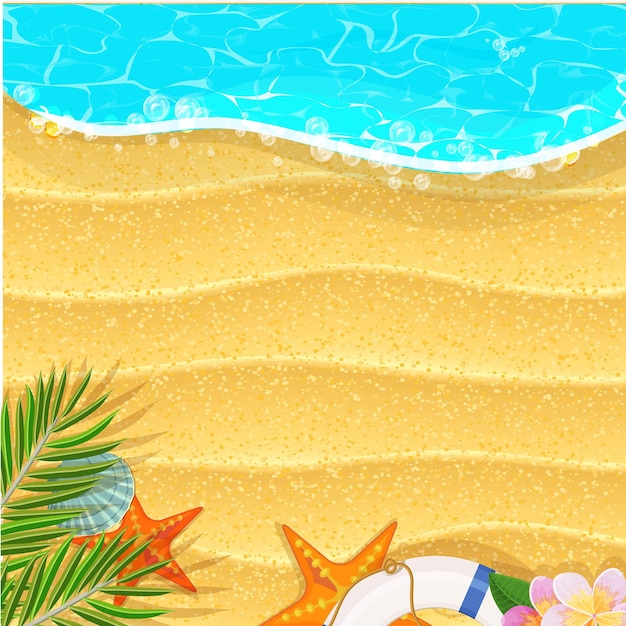 Vector vector de elemento de playa de verano