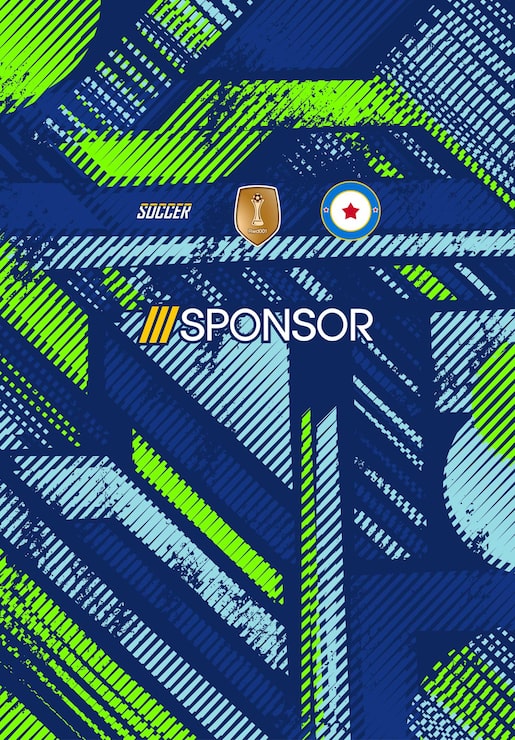 Vector Gratis desain jersey sepak bola untuk sublimasi